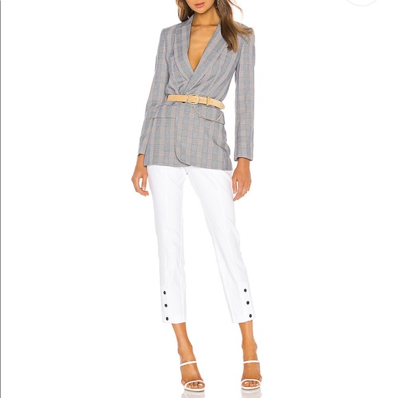 Rag & Bone Simone Snap Pant in White - Picture 4 of 7